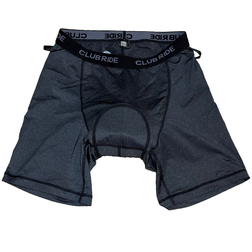 Club Ride Cycling Shorts Mens M (24-28x5) Padded Liner Gray MTB Biking